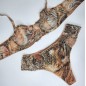 Wild Essence: Cheetah Motif Mesh Lace Bra for Men