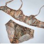 Wild Essence: Cheetah Motif Mesh Lace Bra for Men