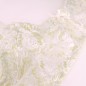 Lime Elegance: Silky Green and White Lace Bralette for Men