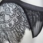 Mesh Marvel: Black Sissy Frill Thong Panties for Men