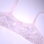 Silken Elegance: Flat Chest AA Cup Lace Bra for Men