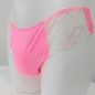 NeonLace Allure: Vibrant Neon Pink Men's Lace Panties