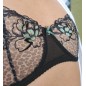 Black Leopard: Sheer Lace AA Cup Bra for Men