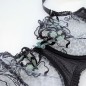 Black Leopard: Sheer Lace AA Cup Bra for Men