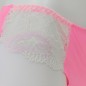 NeonLace Allure: Vibrant Neon Pink Men's Lace Panties