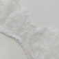 Ivory Glitter: Off-White Lacy Balconette Bra for Men