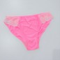 NeonLace Allure: Vibrant Neon Pink Men's Lace Panties