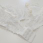 Ivory Glitter: Off-White Lacy Balconette Bra for Men