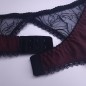 Mocha Elegance: Sissy Lingerie For Men Matching Garter Belt, Brown and Black