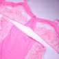 NeonLace Allure: Neon Pink Lace Panties & Thongs for M2F Crossdressers