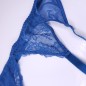 Blue Enchantment: Blue Lace Sissy Garter Belt for Crossdressers. M2F Lingerie for Men. Sissy Lingerie Sets.